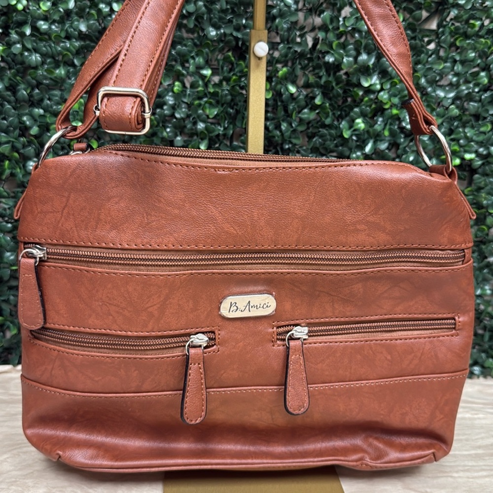 B.AMICI LUCIANA RFID SHOULDER BAG GINGERBREAD